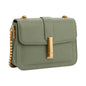 Cornio Green Aurelia Lock Crossbody Bag