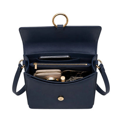 Cornio Navy Ring Crossbody Bag