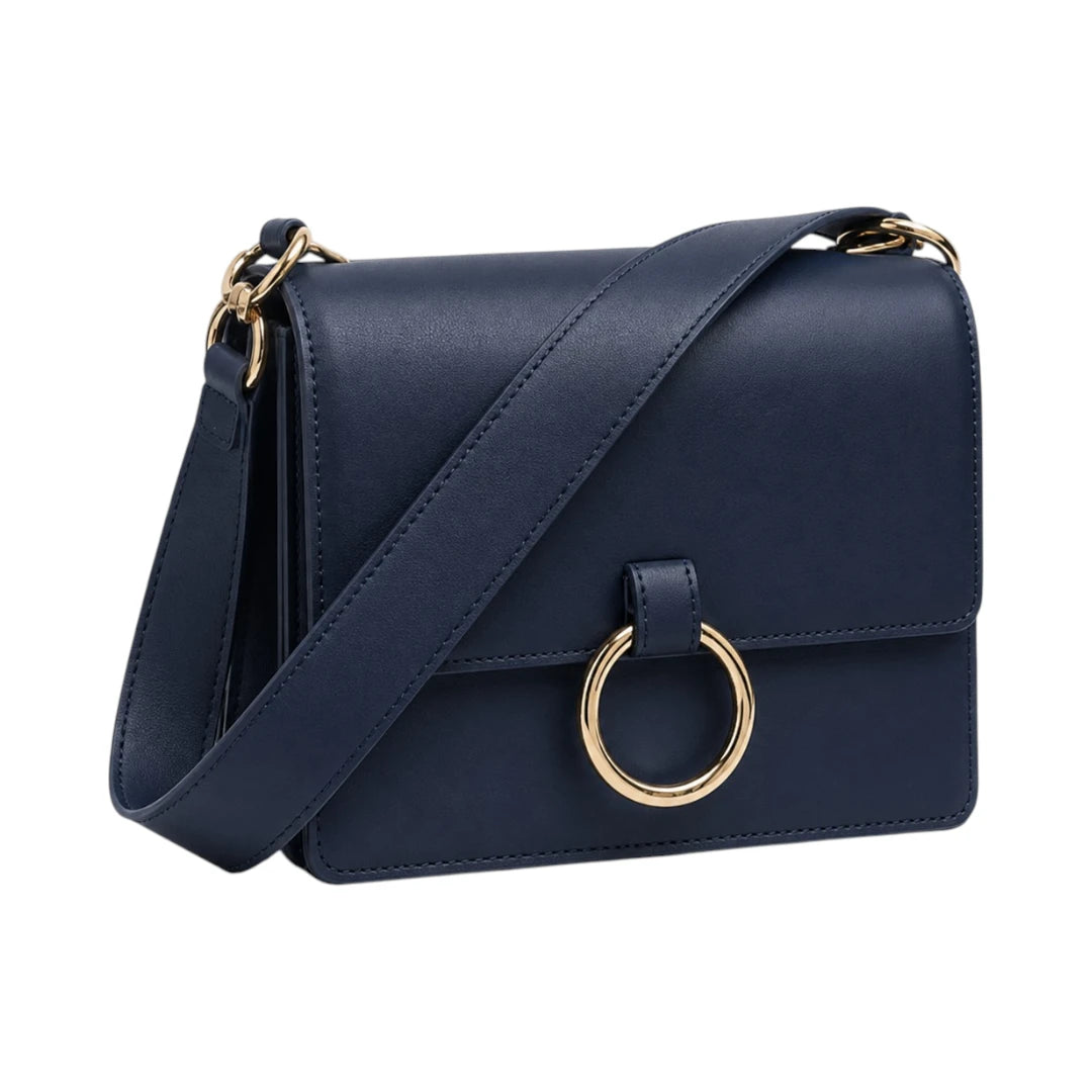 Cornio Navy Ring Crossbody Bag